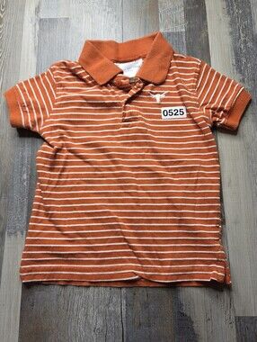 Two Feet Ahead Sizw 2T polo Shirt Texas Longhorns Burnt Orange UT Austin